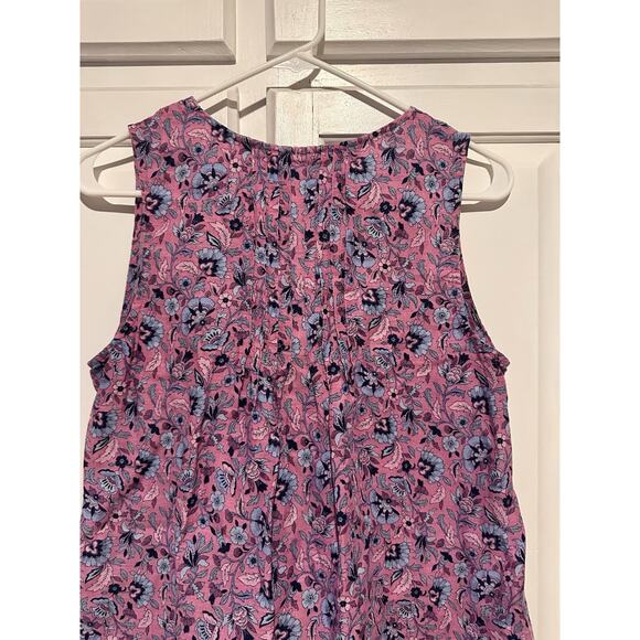 J. Jill Love Linen Shift Dress Size Small Paisley Pink 100% Linen Sleeveless - Picture 5 of 15